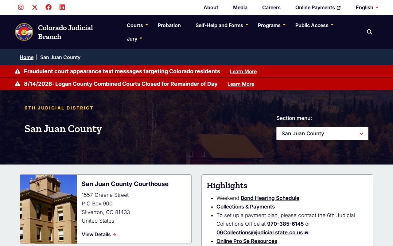 San Juan County wanted fugitives official trial court information
